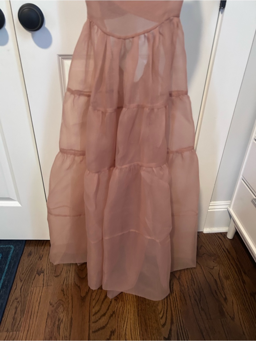 Anthropologie Dusty Rose Tiered Maxi Dress - Picture 9 of 9